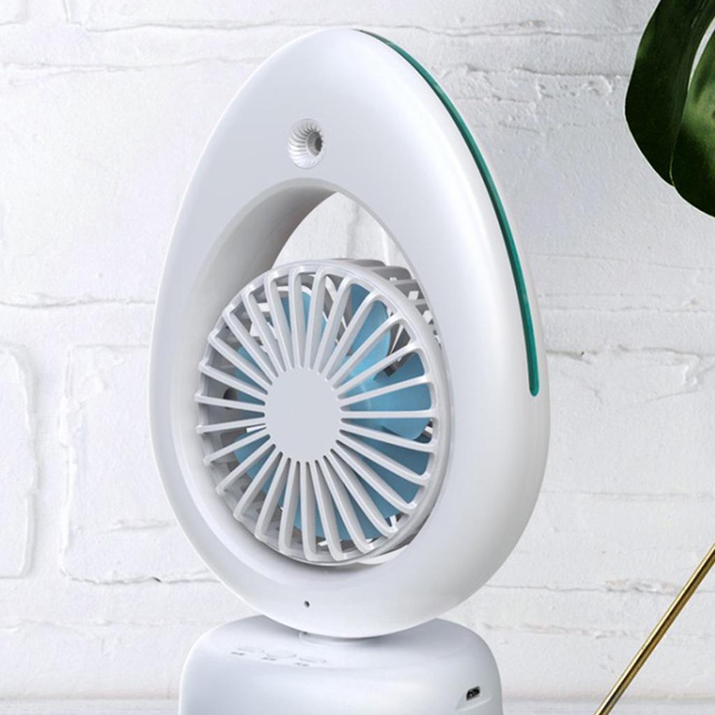 USB Fan Air Conditioner Spraying Mist Cooler Home Humidifier Handheld White
