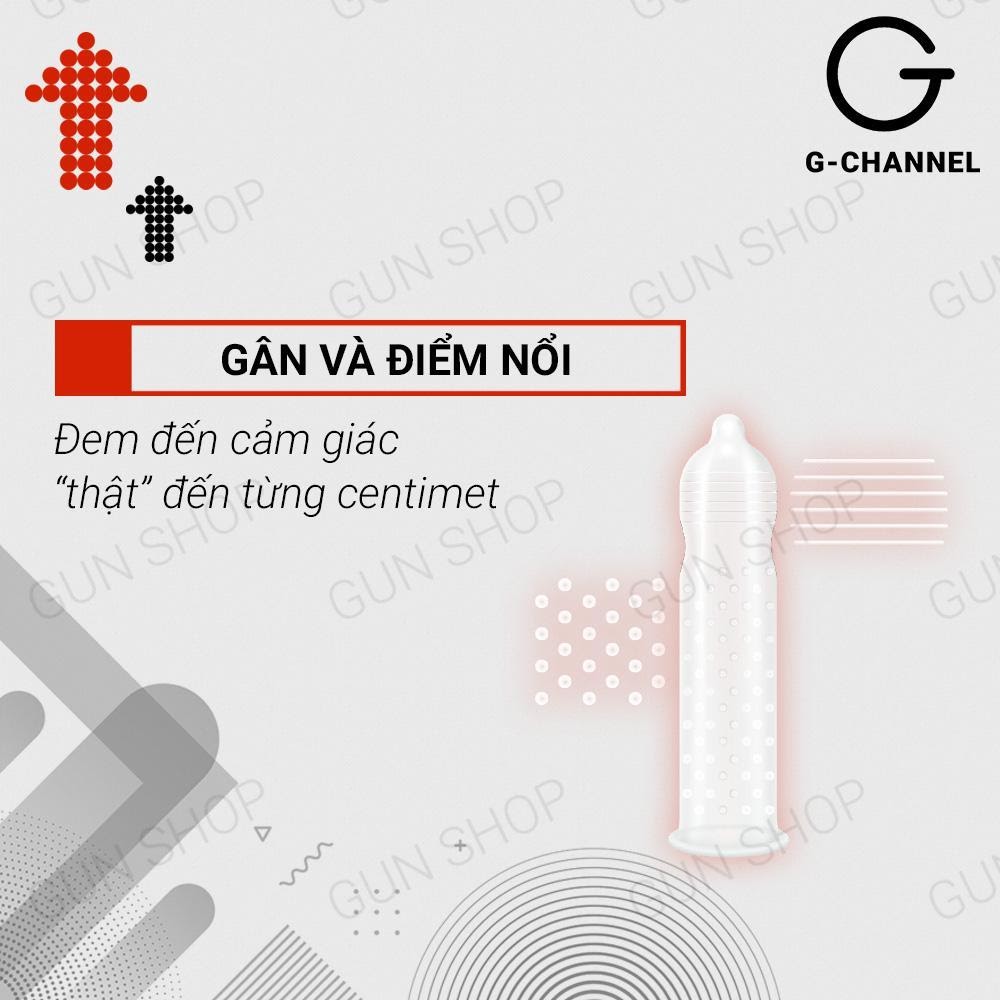 [Hộp 12 cái] Bao cao su Azodra 4 in 1 - Kéo dài thời gian kèm 1 chiếc BCS Gun Super Thin