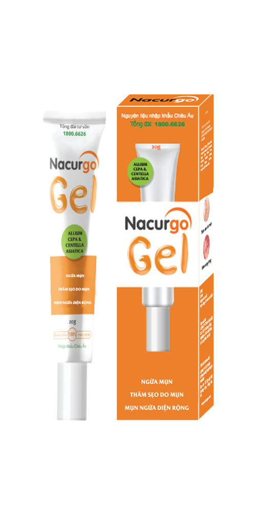 - NACURGO GEL - Gel làm mờ mụn thâm sẹo