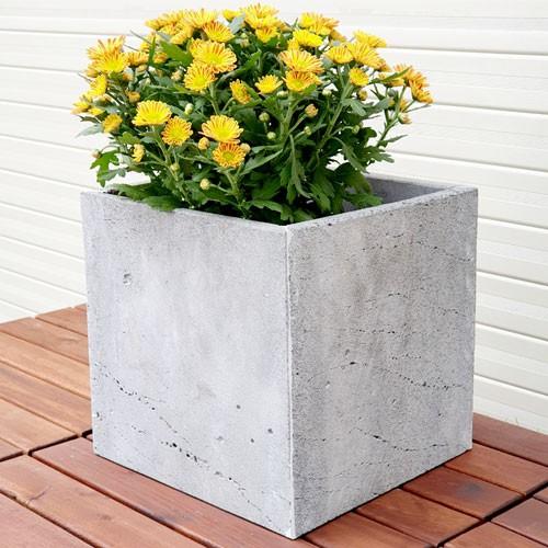 Bộ 4 chậu trồng cây đá ong xám tự nhiên 100% KT 20x20x20cm