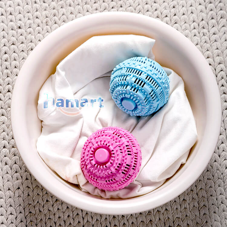 Bóng Giặt Sạch Quần Áo Chống Nhăn Lớn Washing Ball Plus Banh TPE Hạt Gốm Thơm 1000 Lần Giặt Đồ