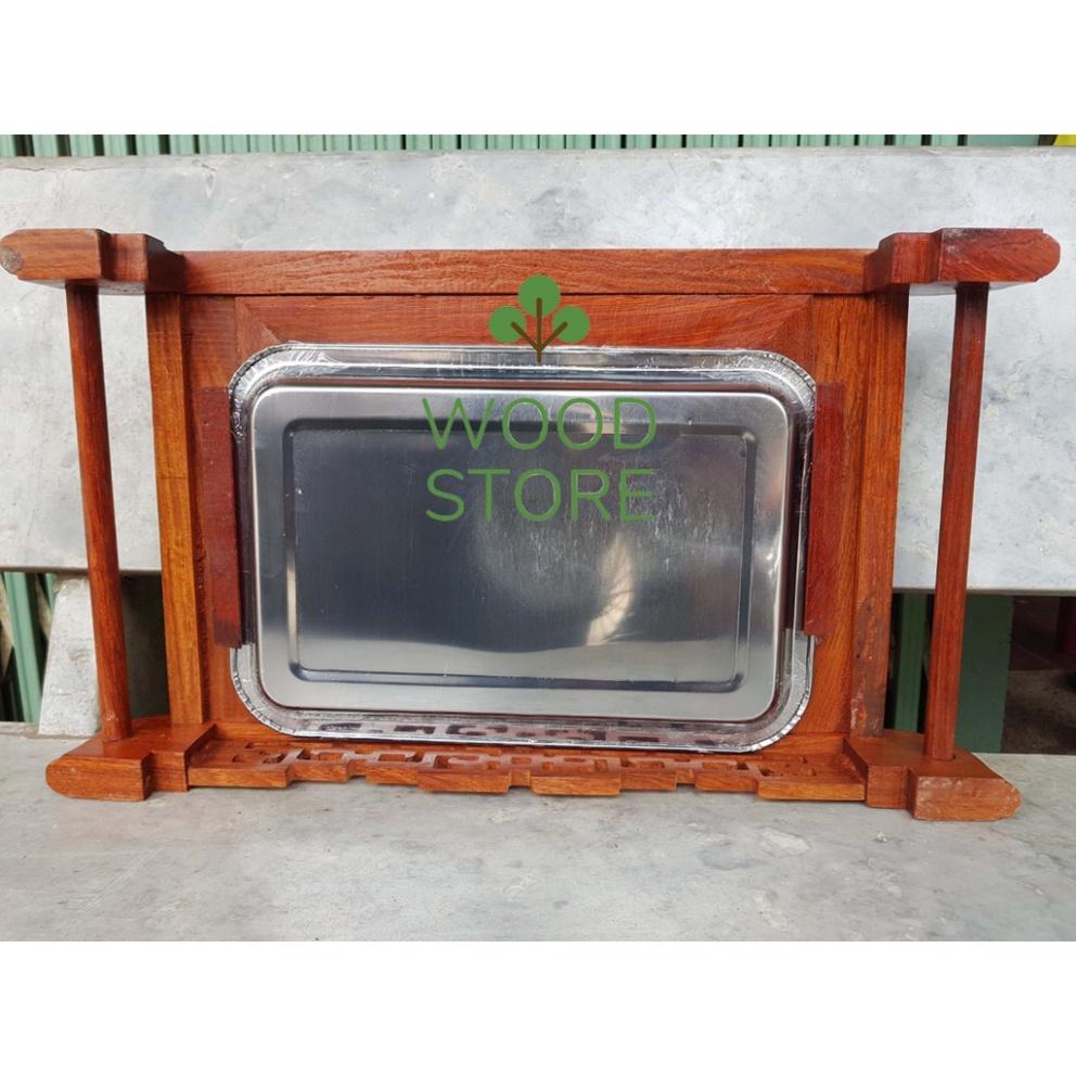Khay trà cuốn thư-khay trà gỗ hương-khay trà gỗ hương 2 cỡ 48x28 - HÀNG CHẤT LƯỢNG