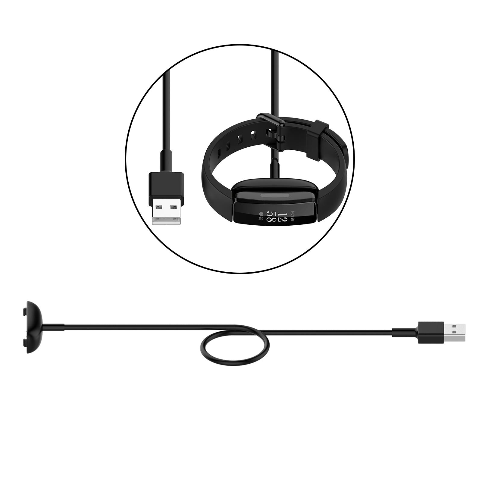 New Replacement USB Charging Charger Cable for Fitbit inspire 2 Smart Watch Wristband Black