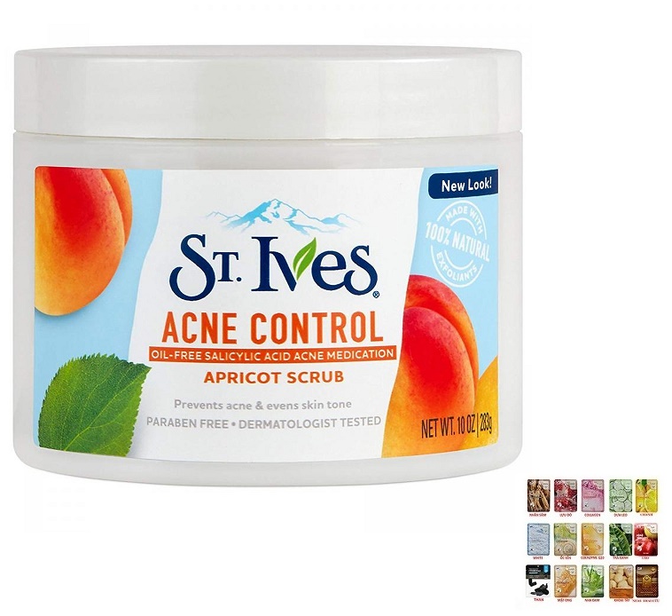 Sữa Rửa Mặt Ngăn Ngừa Mụn St.Ives Chiết Xuất Trái Mơ (283g) [ Được Mask 3W Clinic ]