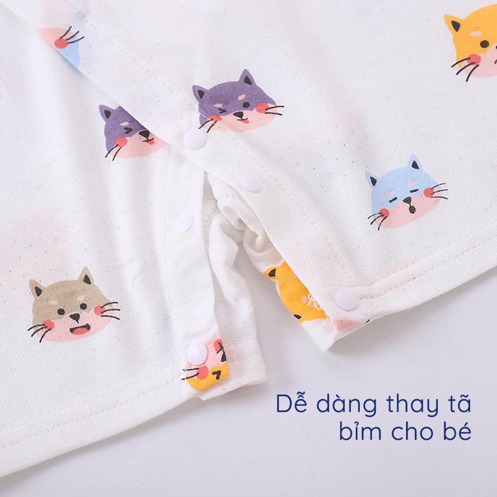 Body Đùi Yukata Cotton Lưới Thoáng Khí, Mềm Mịn Cho Bé Trai/ Bé Gái Từ 5-12kg