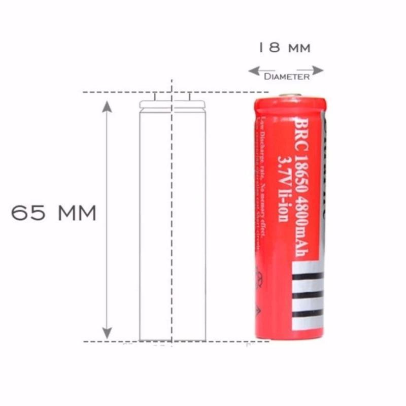 Pin sạc dung lượng cao 18650 4.2V 4200mAh dùng cho quạt sạc, đèn đội đầu, đèn pin loại Tốt