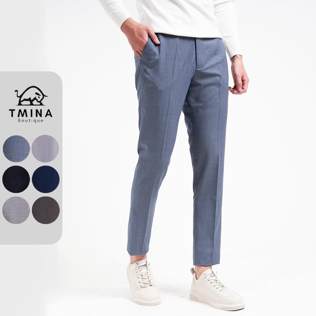 Quần âu nam TMINA kiểu dáng ông sở Slim Fit lịch lãm, nhiều màu sắc trẻ trung