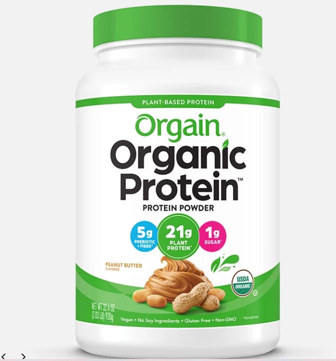 Date 03/2026  Bột đạm thực vật và protein hữu cơ Orgain Mỹ vị bơ đậu phộng 920g - Organic Protein
