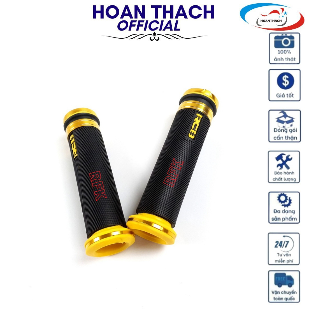 Bao Tay Rcb Gắn Mọi Loại Xe Đen Viền Vàng SP000178