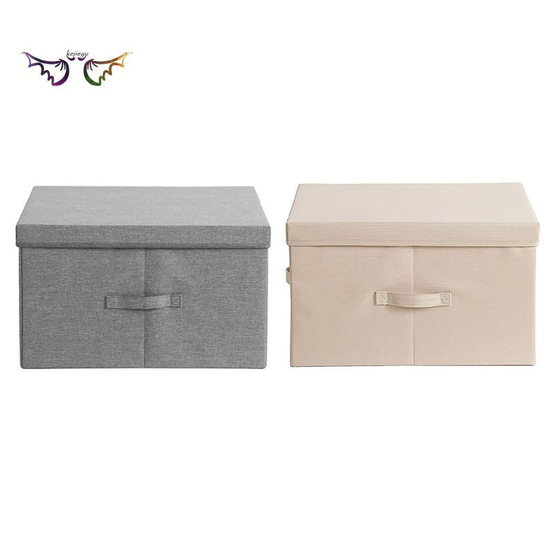 1Pcs Dust-Proof Storage Box Folding CD Storage Box Foldable Bins Toys Organizer with Lid Storage Basket A