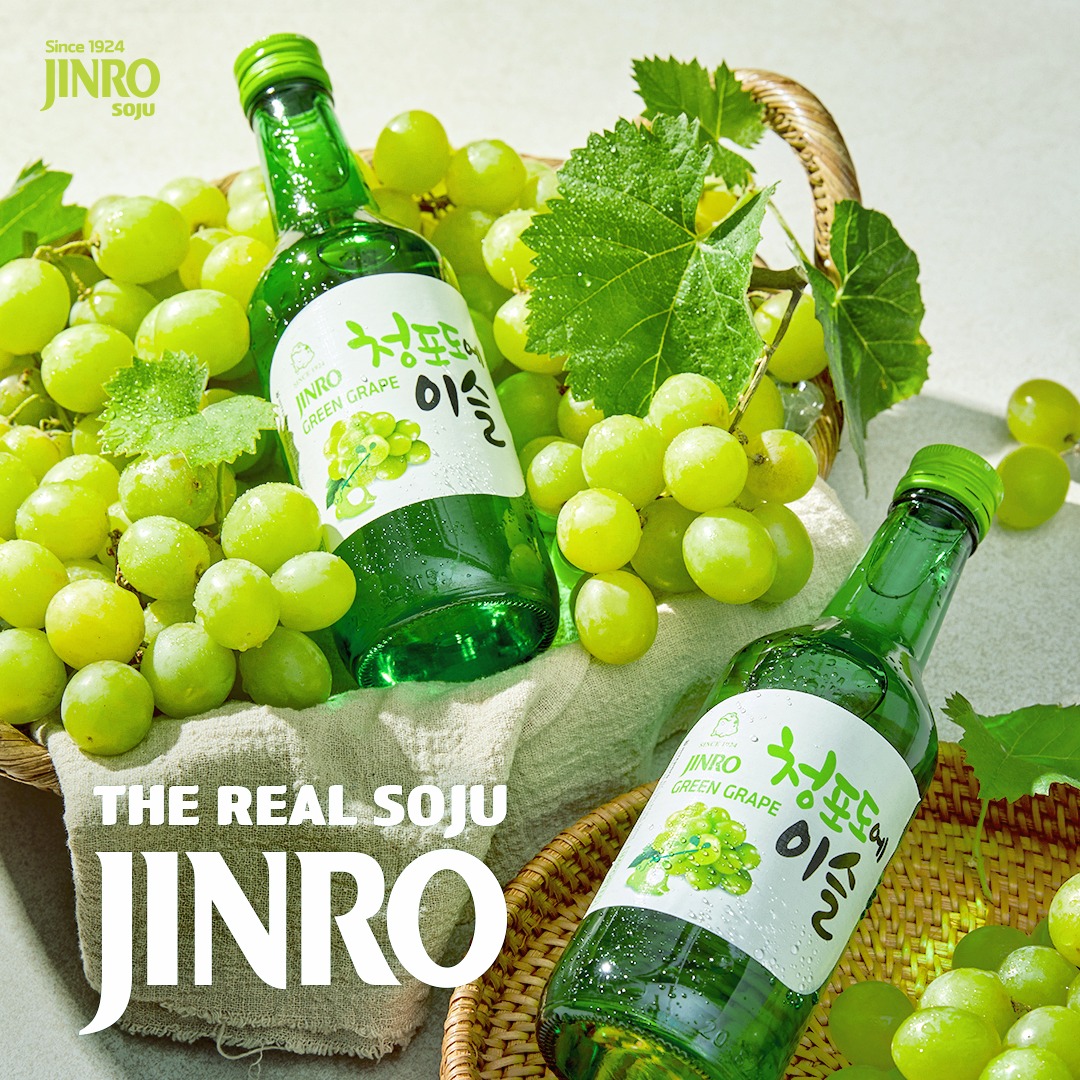 [CHÍNH HÃNG] Soju Hàn Quốc JINRO VỊ NHO 360ml - Combo 6 chai