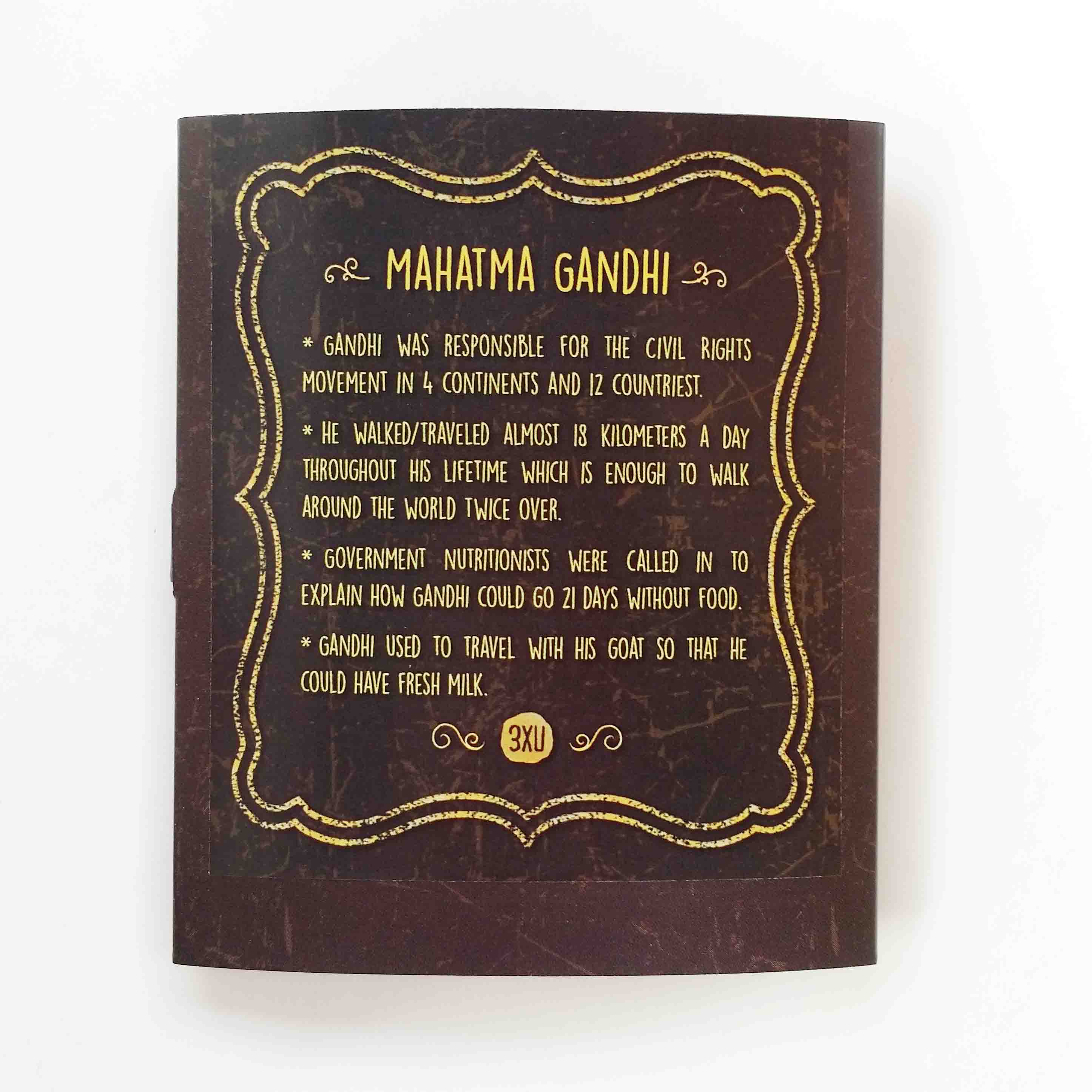 Bookmark gỗ nam châm Mahatma Gandhi BO032