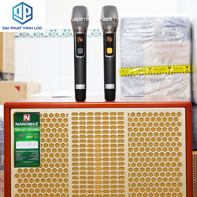 Loa Kéo Karaoke Công Suất Lớn 1200W | Loa Kéo Giá Rẻ Nanomax SK-18G8 | Loa Kéo Bluetooth Đọc Được Usb Thẻ Nhớ | Loa Kéo Hát Karaoke Hay Nhất | Loa Kéo Bass 50 Tay Kéo Sang Trọng Tặng Kèm 2  Mic Hát Karaoke