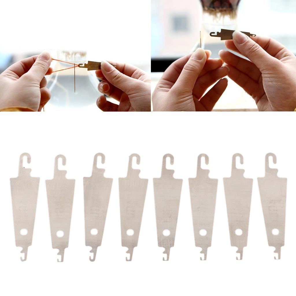 6 Pieces Large-Eye Blunt Point Needle with 50 pieces Needle-threading Device