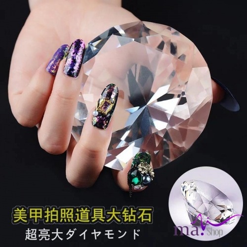 0690 Đá kim cương chụp hình nail - màu xanh dương