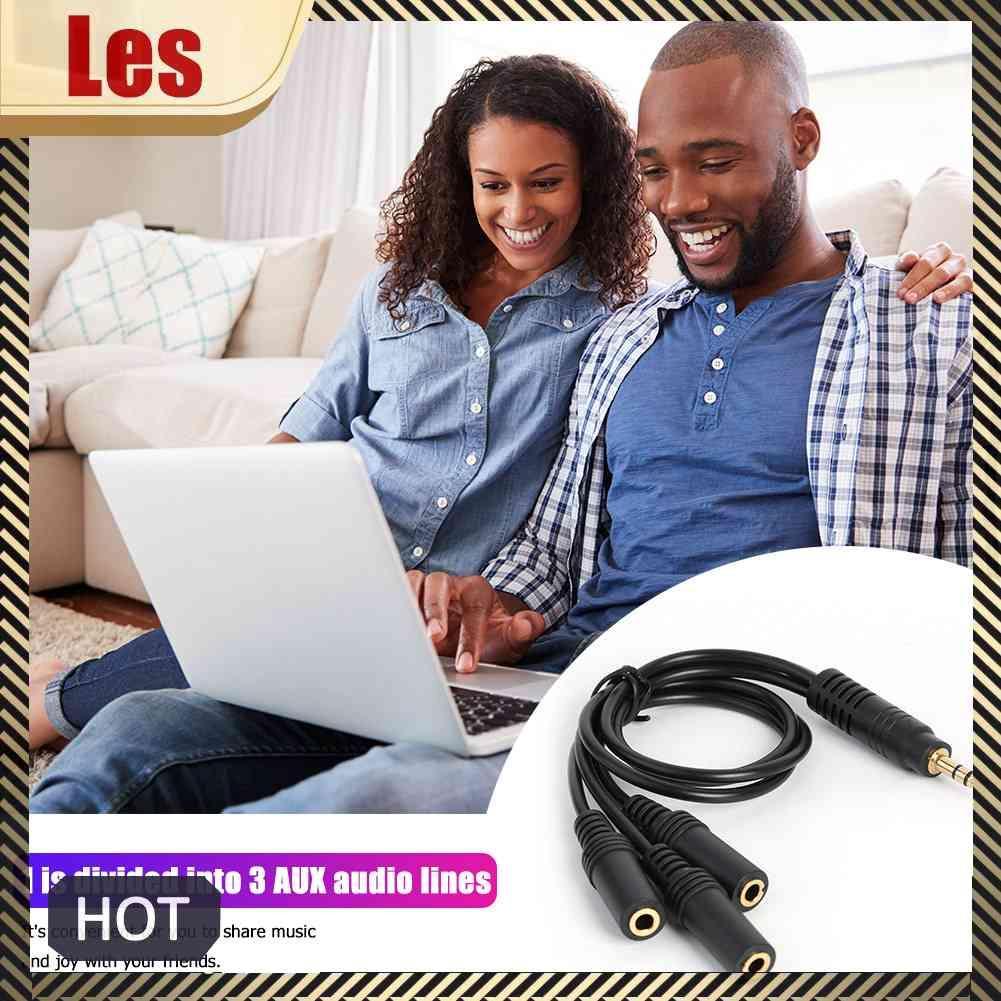 Dây Cáp Âm Thanh Chia 3 Cổng 3.5mm Thành 3 Cực