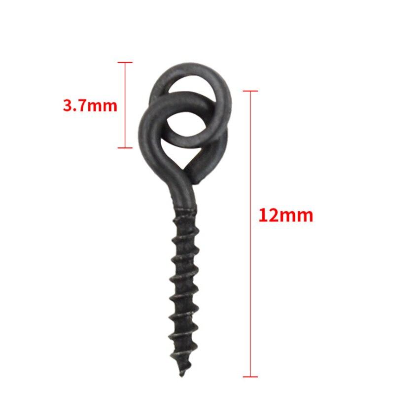 10/20/30Pcs Fishing Hair Tackle Accessories Fishing Boilie Screw Bait Tool Fishing Bait Ring Swivel Chod Rigs Carp