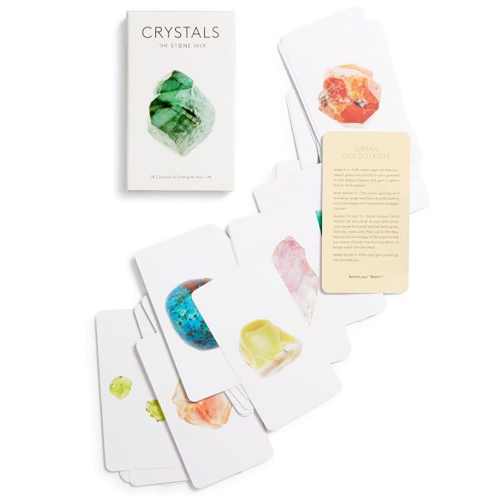 Bộ Bài Crystals - The Stone Deck - Thông Điệp Từ Tinh Thể 78 Lá Bài