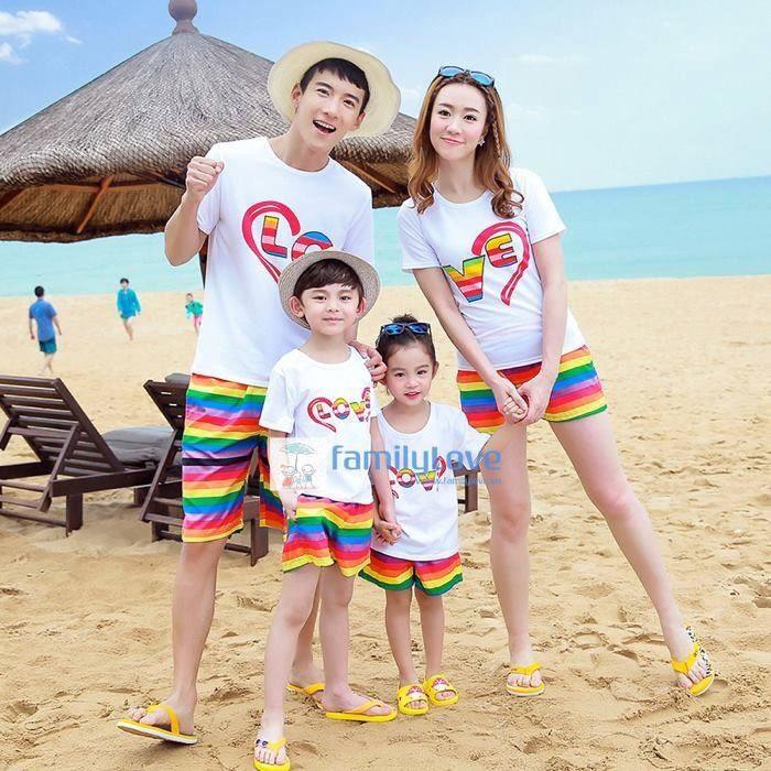 Áo Thun Gia Đình In Chữ LOVE YOU