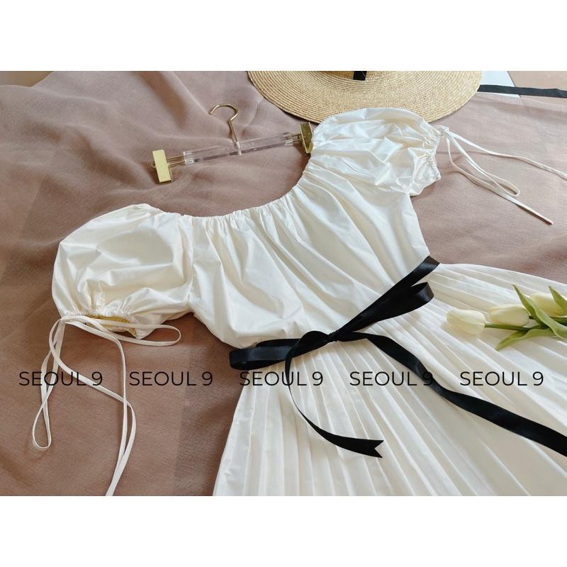 Elain Dress đầm xếp ly 2 tầng chất thô mát tiểu thư
