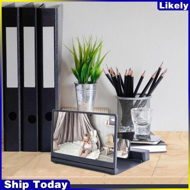 Giá Đỡ Khuếch Đại Âm Thanh Điện Thoại Di Động F12 Hd Màn Hình Lớn 12 Inch Bluetooth 6d