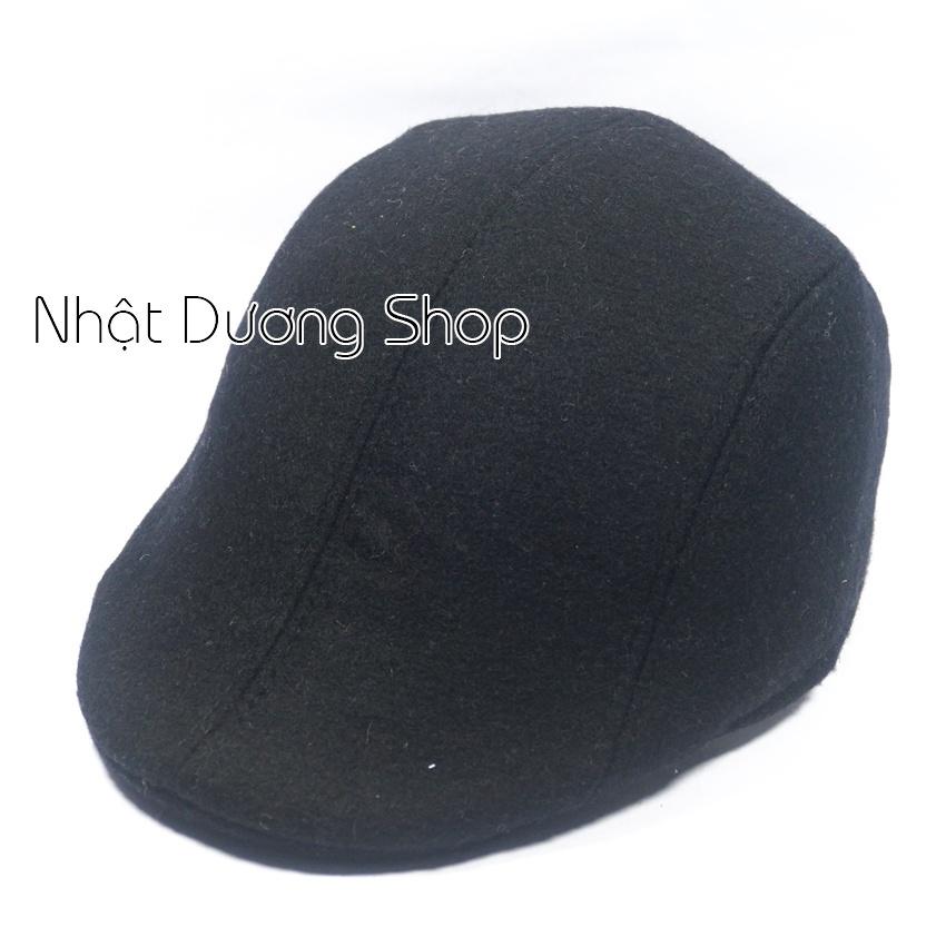 Mũ Beret Nam Trung Niên, nón mỏ vịt người lớn bít đuôi chất vải Nỉ cao cấp mang phong cách chửng chạc và sành điệu