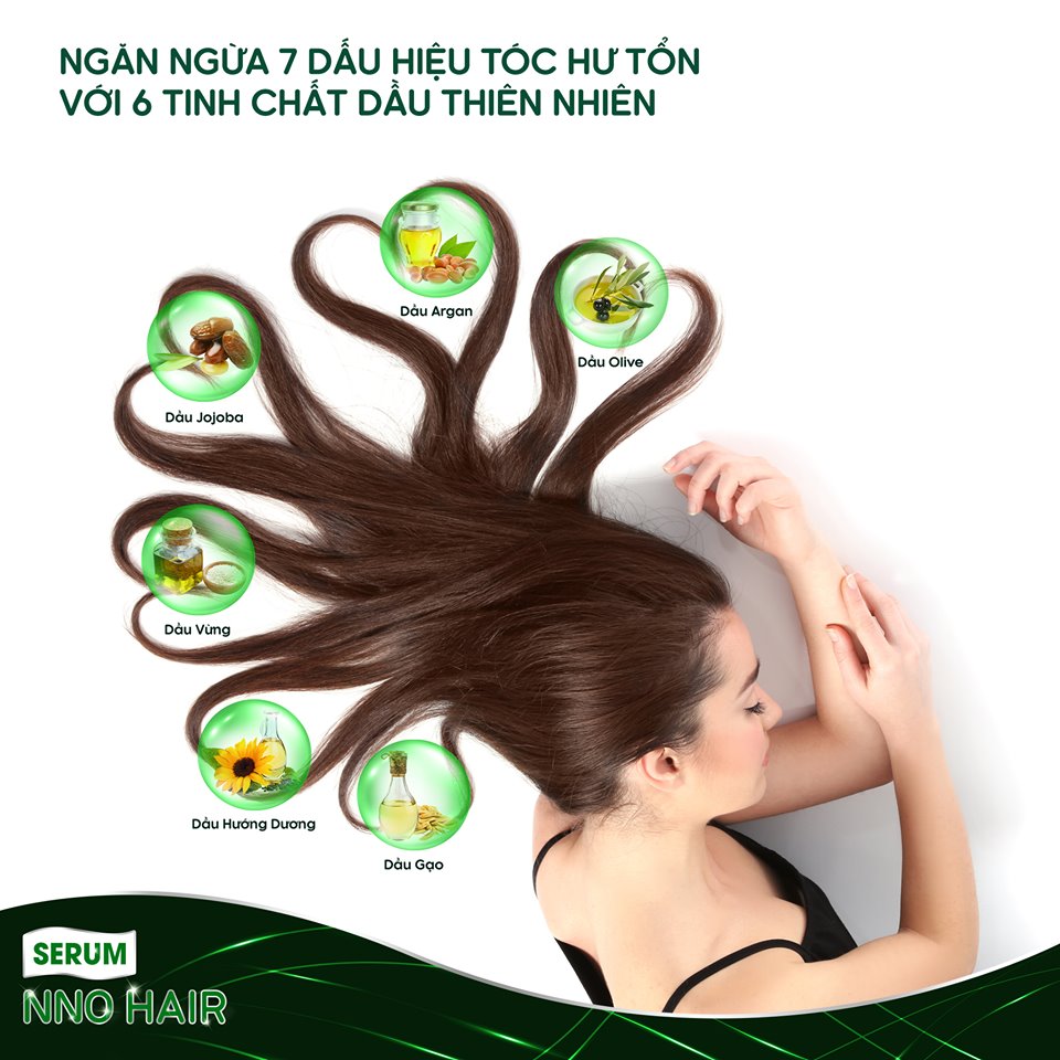 Serum dưỡng tóc cải thiện 7 dấu hiệu tóc hư tổn - NNO HAIR SERUM APLICAPZ Mega We Care (hộp 15 viên)