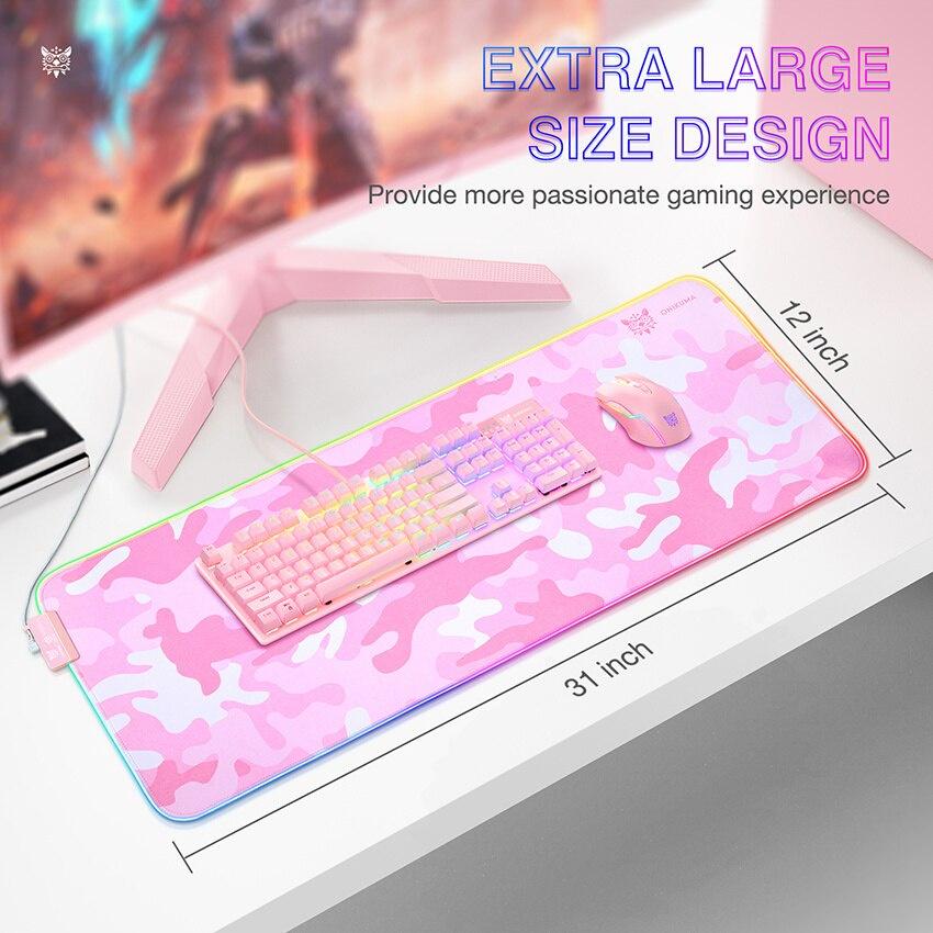 Tấm lót chuột chơi game Onikuma G5 80*30cm có đèn RGB