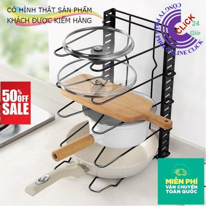 Kệ/Giá Úp Nồi Chảo, Úp Vung Sơn Tĩnh Điện Có Thể Điều Chỉnh Chiều Dài - Hàng Cao Cấp