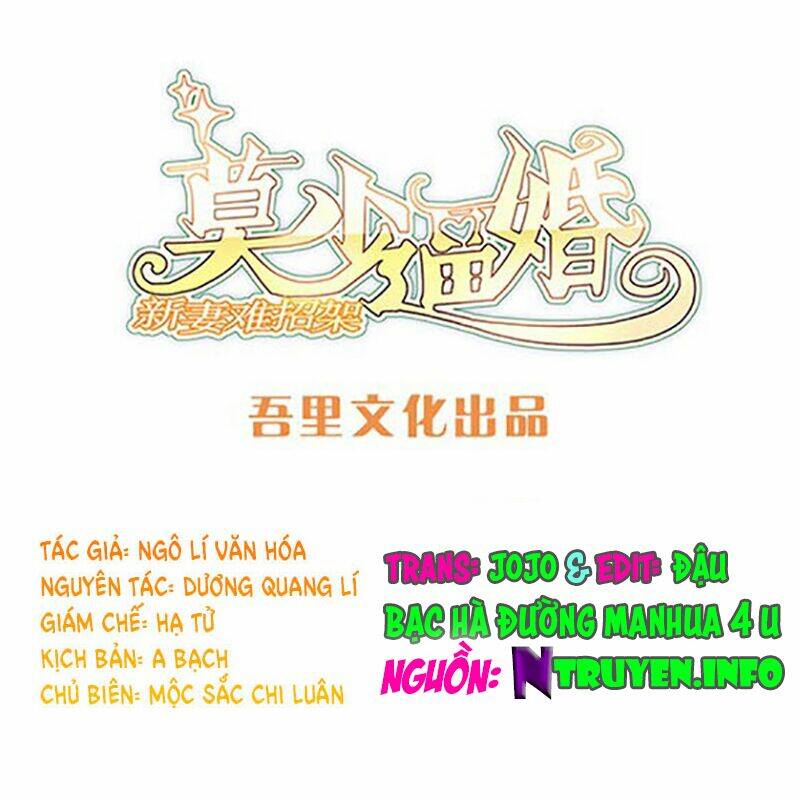 mạc thiếu bức hôn: vợ mới khó chống đỡ chapter 11 1