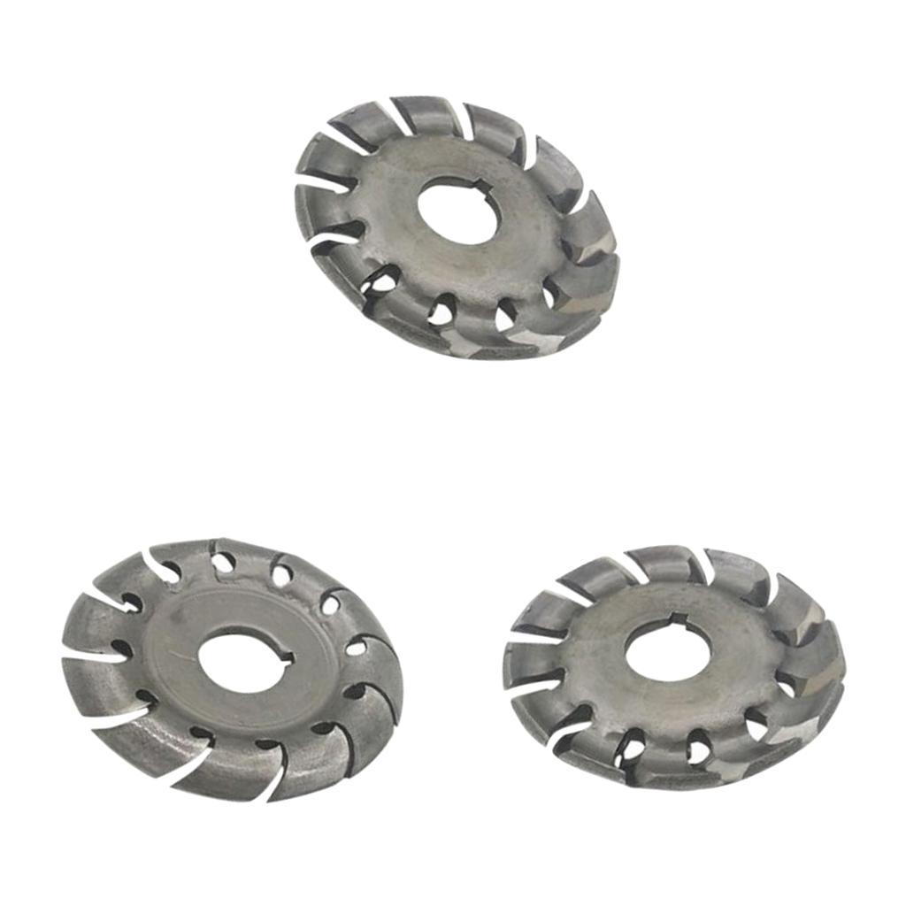 3x 65mm Wood Shaping Disc Wood Carving Disc for Angle Grinder Woodworking Tool