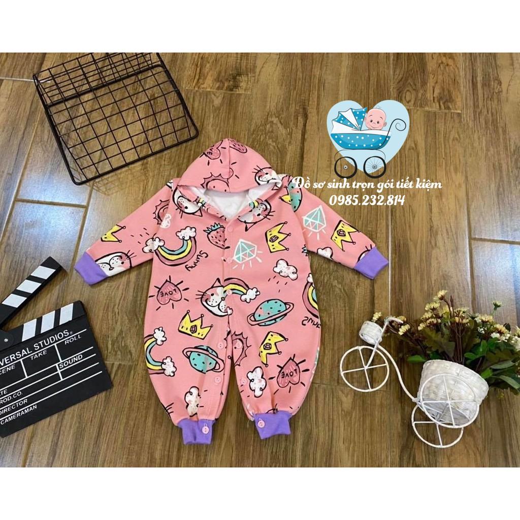 BODY LÔNG LÓT NỈ CÓ MŨ SIZE 4-10KG