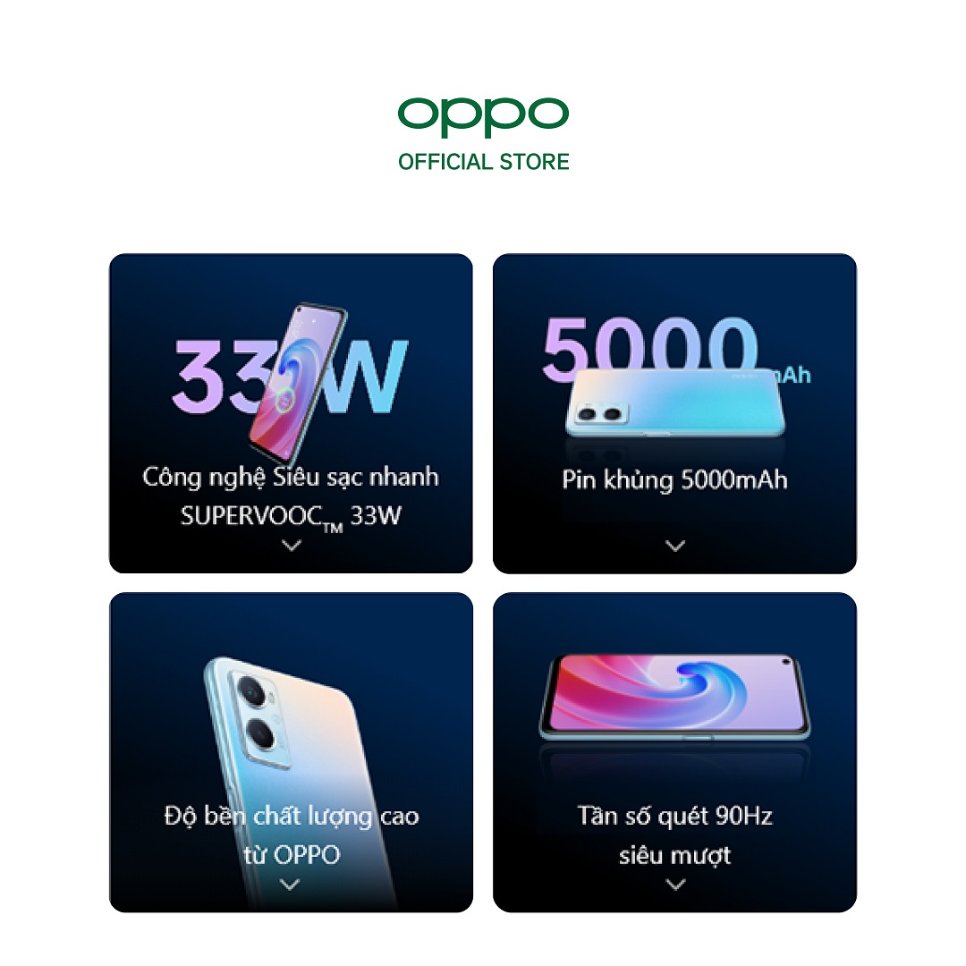 Điện thoại OPPO A96 (8GB/128GB) - Hàng chính hãng