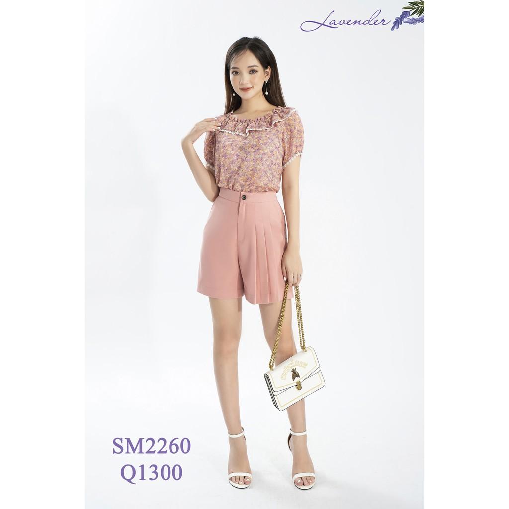 Áo Sơ mi nữ hoa nhí cổ thuyền cho các nàng công sở Hàng xưởng VN chất đẹp