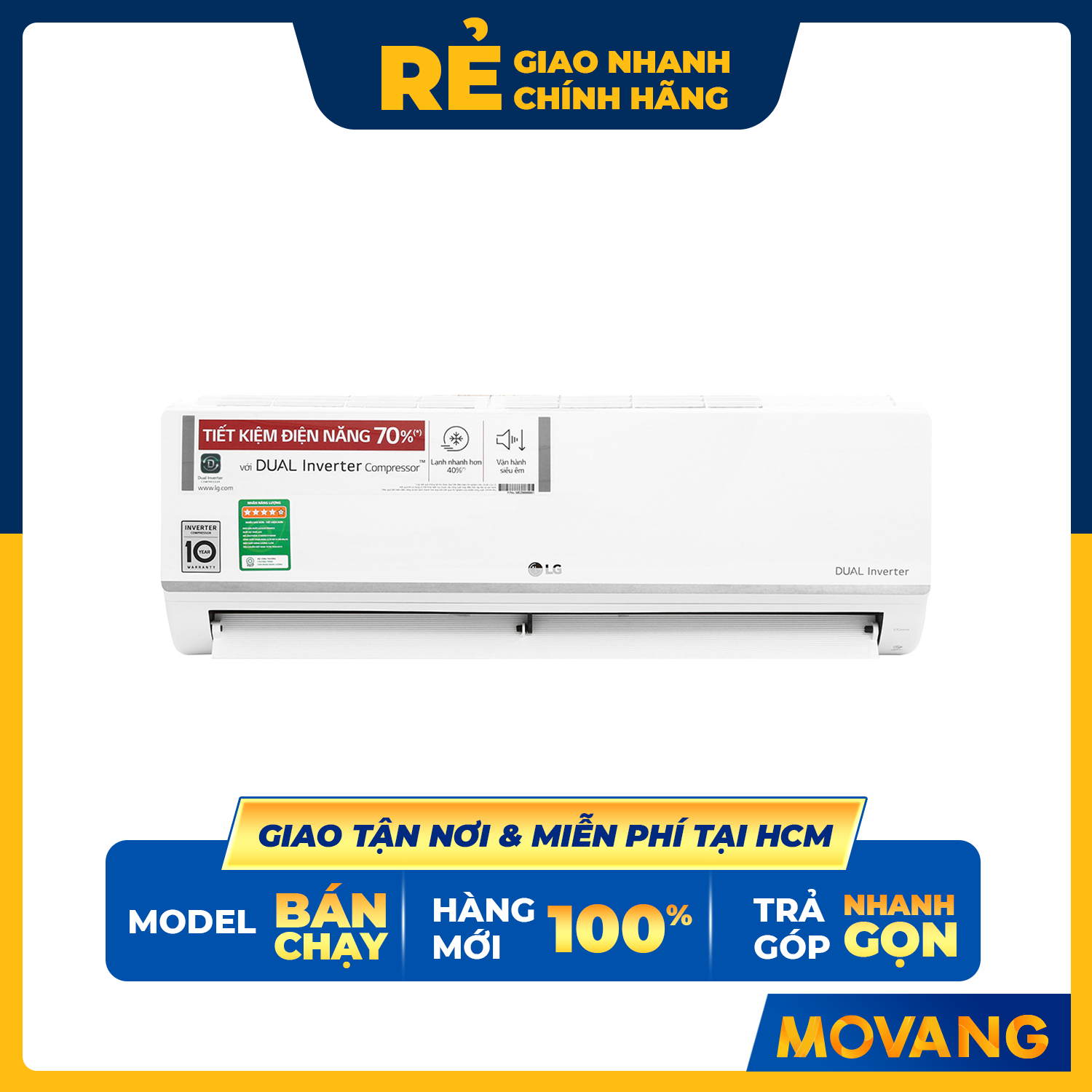 Máy Lạnh LG Inverter 1 HP V10ENW