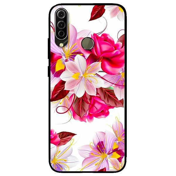 Ốp lưng dành cho Vsmart Joy 3 - Hoa Đỏ Nền Trắng