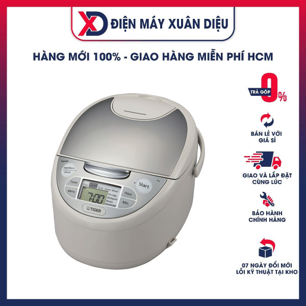 Nồi Cơm Điện Tử Tiger JAX-S10W - 1L - Hàng Chính Hãng