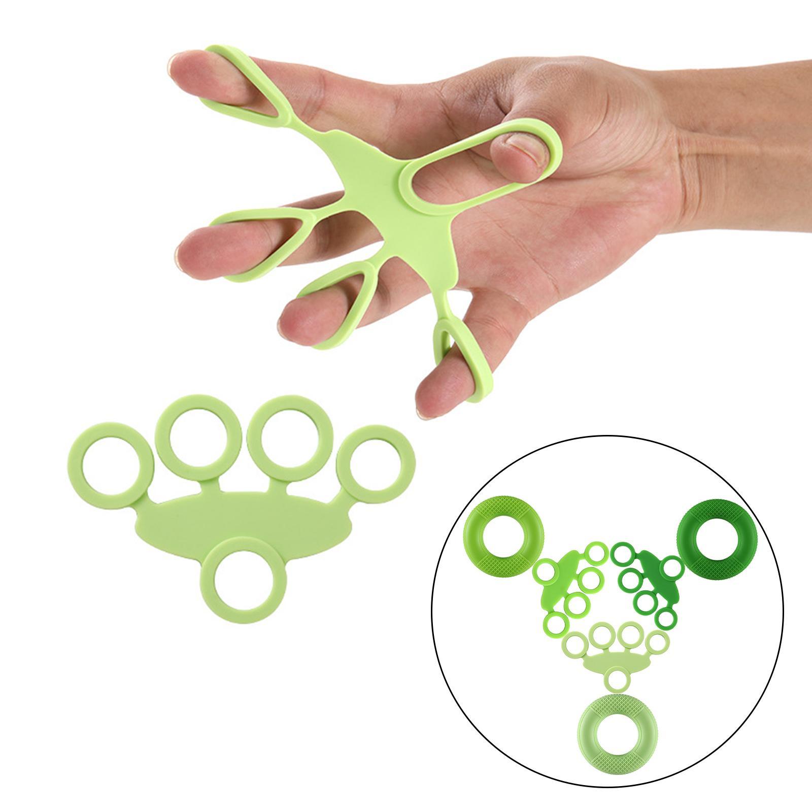 Silicone Hand Gripper Exerciser Finger Grip Finger Strengthener for Fitness Guitar