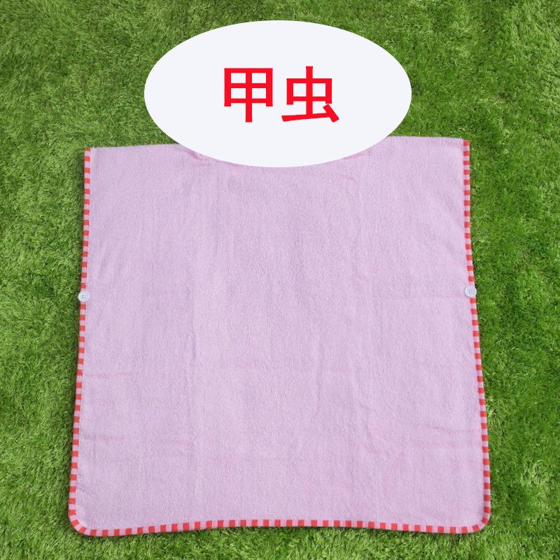 Khuyến mại Amazon Bông nguyên chất Đồng bằng màu trẻ em Áo choàng tắm cho bé Hoạt hình hình thú Mũi khăn tắm Khăn đi biển có thể đeo được