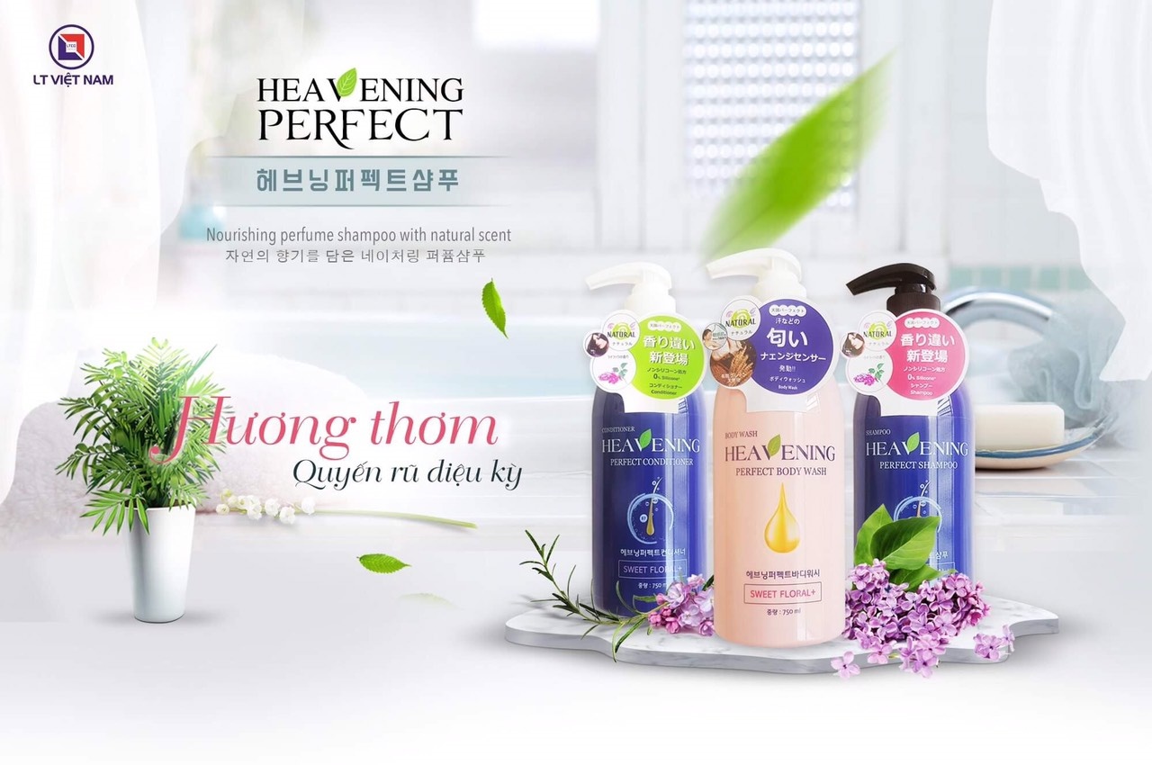 Dầu gội dưỡng chất suôn mượt HEAVENING