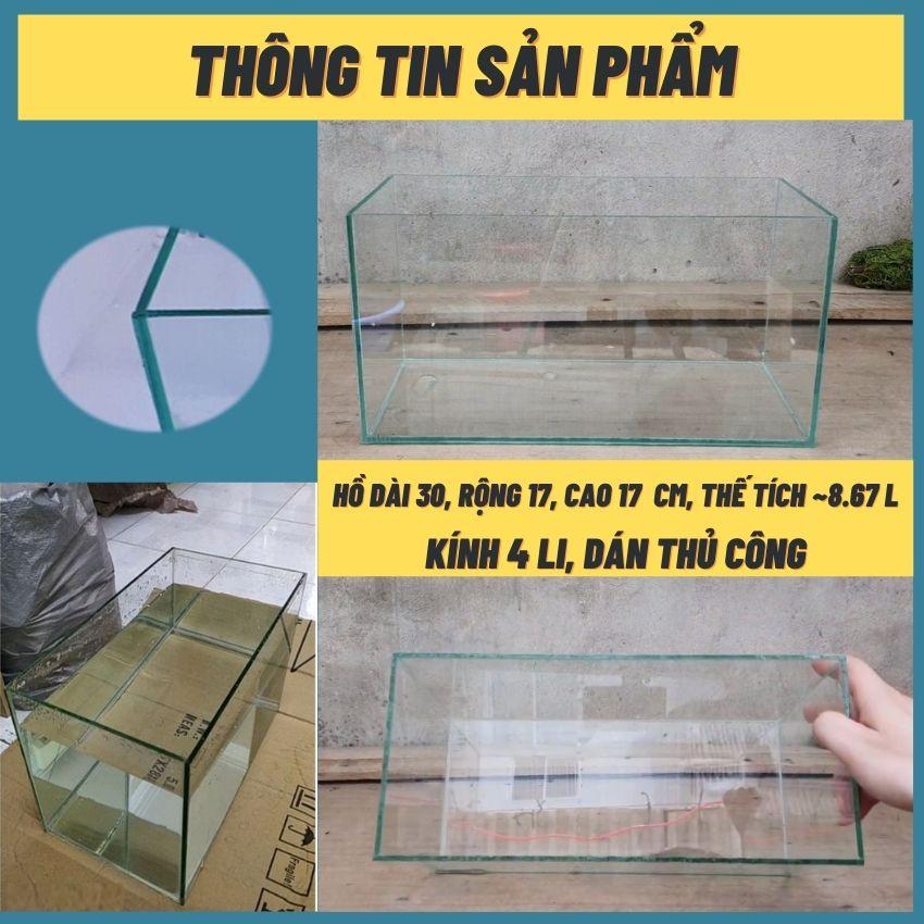 Bể cá mini COMBO ĐẦY ĐỦ, bể cá để bàn dùng nuôi kiểng hoặc thủy sinh