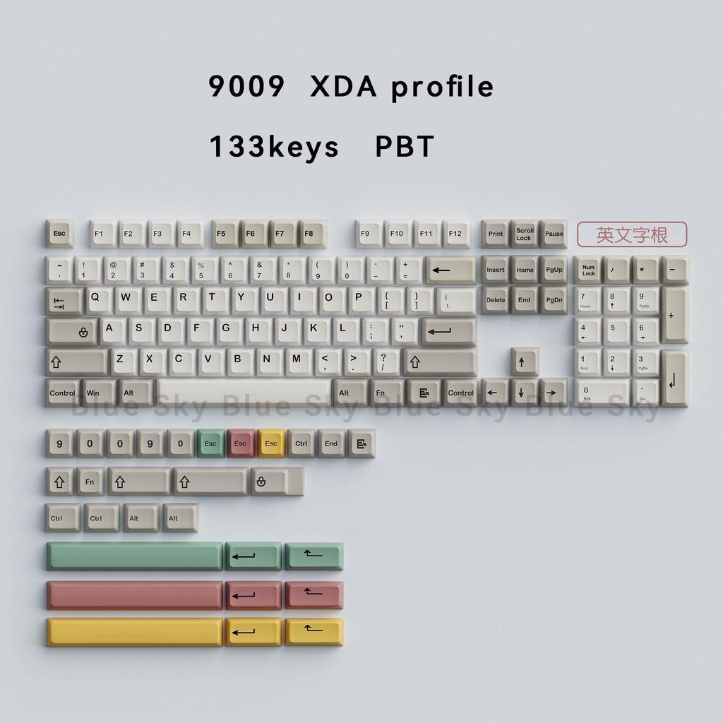 9009 Keycaps Vintage Style Cherry profile XDA Dye Sublimation PBT Keycap Fabric 61 68 71 84 87 980 104 108