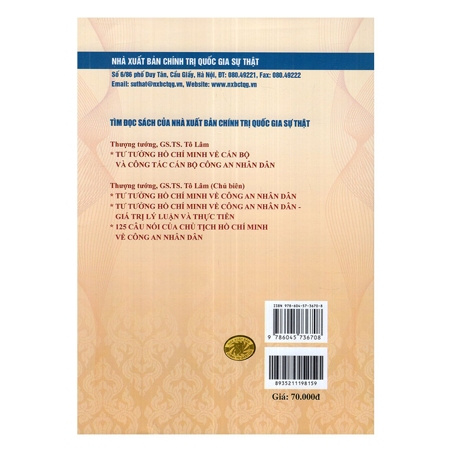 Công An Nhân Dân Việt Nam Với Tác Phẩm Tư Cách Người Công An Cách Mệnh Của Hồ Chí Minh