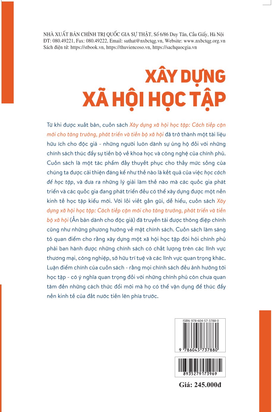 Xây dựng xã hội học tập. Cách tiếp cận mới cho tăng trưởng, phát triển và tiến bộ xã hội ( bản in 2025)
