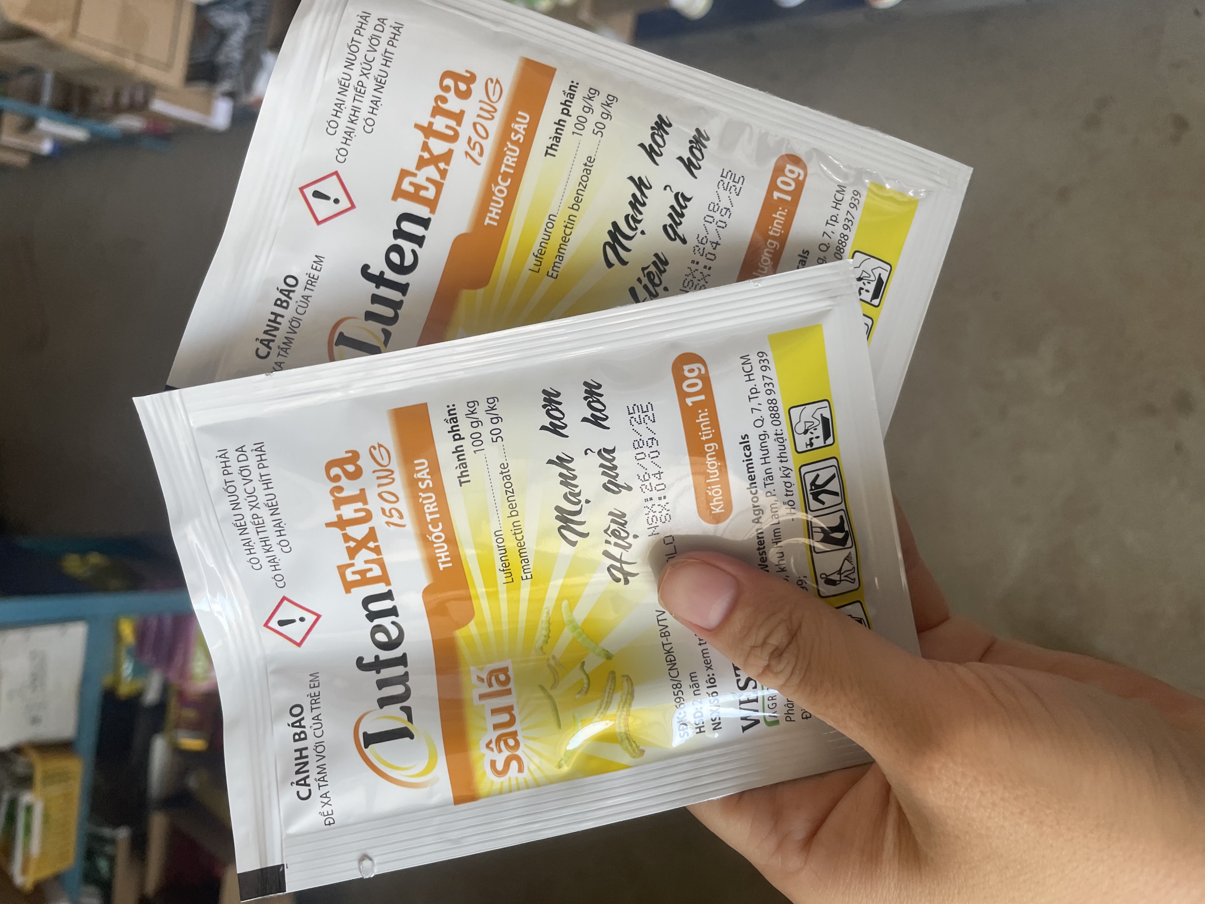 Thuốc trừ sâu Lufen Extra 150WG (gói 10g)Đặc trị các loại sâu hại, đặc biệt là sâu lá