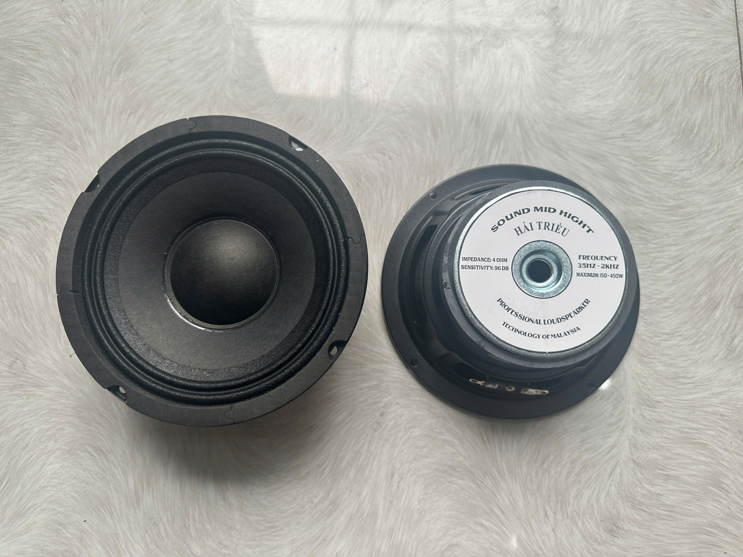 CỦ LOA BASS RỜI 16 HÀNG CHÍNH HÃNG HẢI TRIỀU COIL 38 TỪ 100 MÀN ĐEN (GIÁ 1 CÁI)