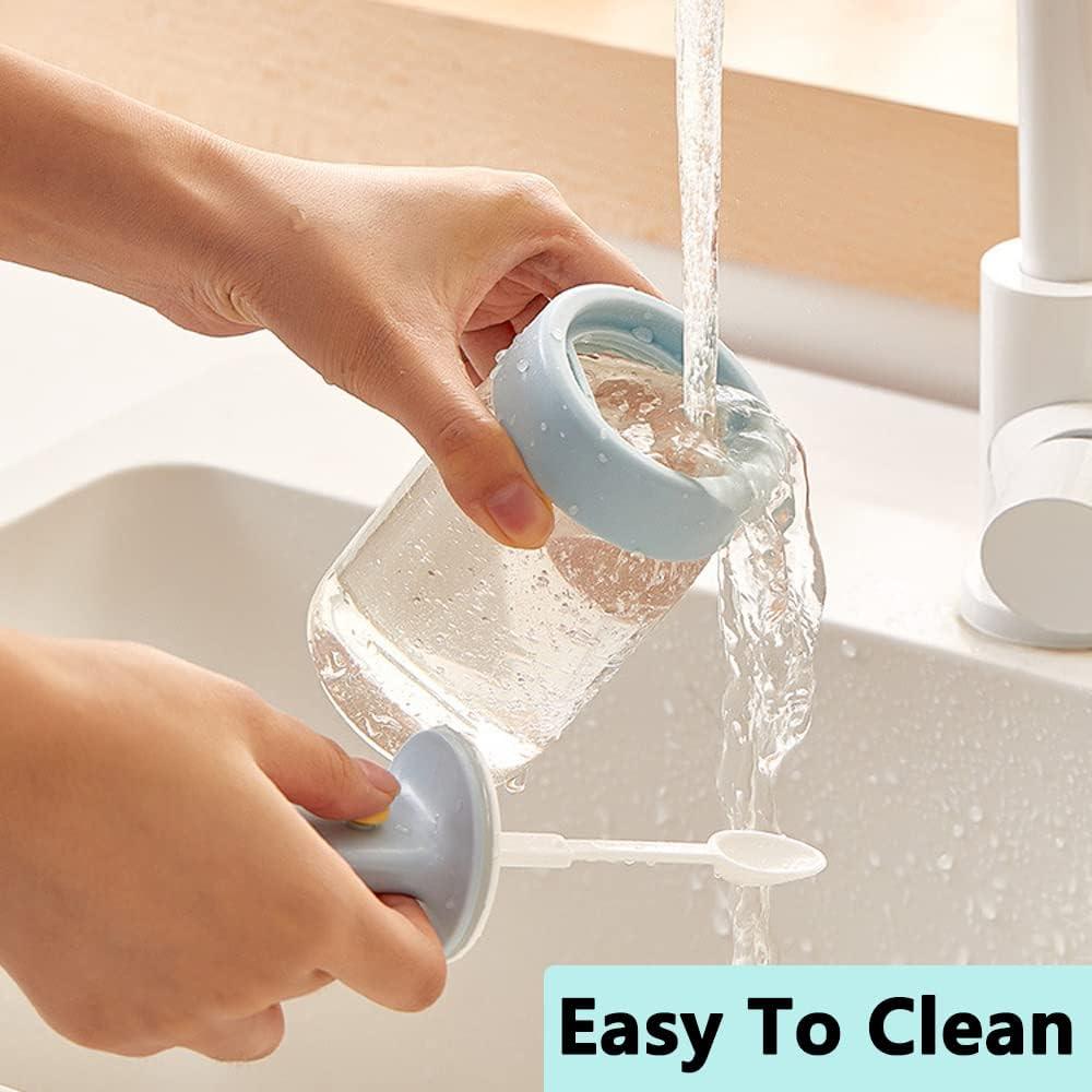 Bát đường nhỏ bằng thủy tinh có nắp và muỗng hộp đựng muối tiêu （260ml) màu đỏ