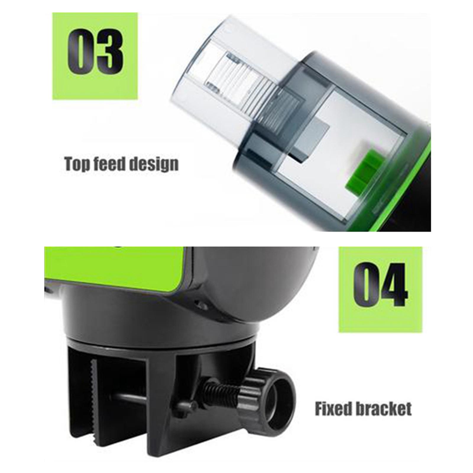 Automatic Fish Feeder, Moisture-Proof Electric Auto Fish Food Feeder Timer Dispenser for Small Fish Turtle Tank or Aquarium, Auto Feeding on Vacation