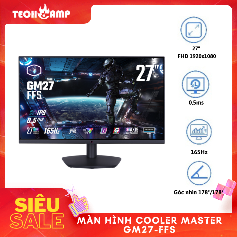 Màn hình Gaming Cooler Master GM27-FFS - Hàng chính hãng