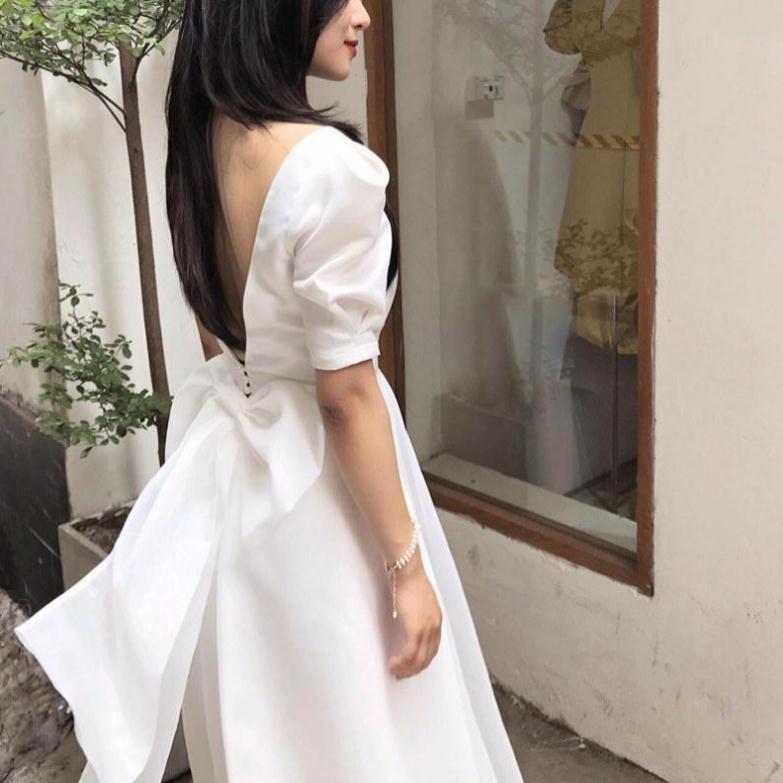 ĐẦM MAXI XOÈ TIỂU THƯ LƯNG GỢI CẢM - CÓ SIZE M/L ĐẾN 57KG - MS115Y MMR
